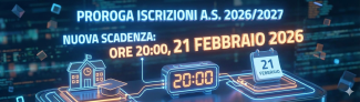 Proroga delle iscrizioni a.s. 2026/2027